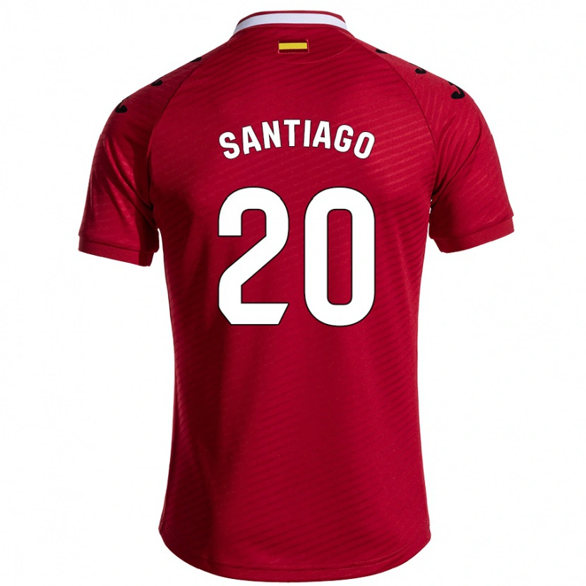 Danxen Kinderen Yellu Santiago #20 Donkerrood Uitshirt Uittenue 2024/25 T-Shirt