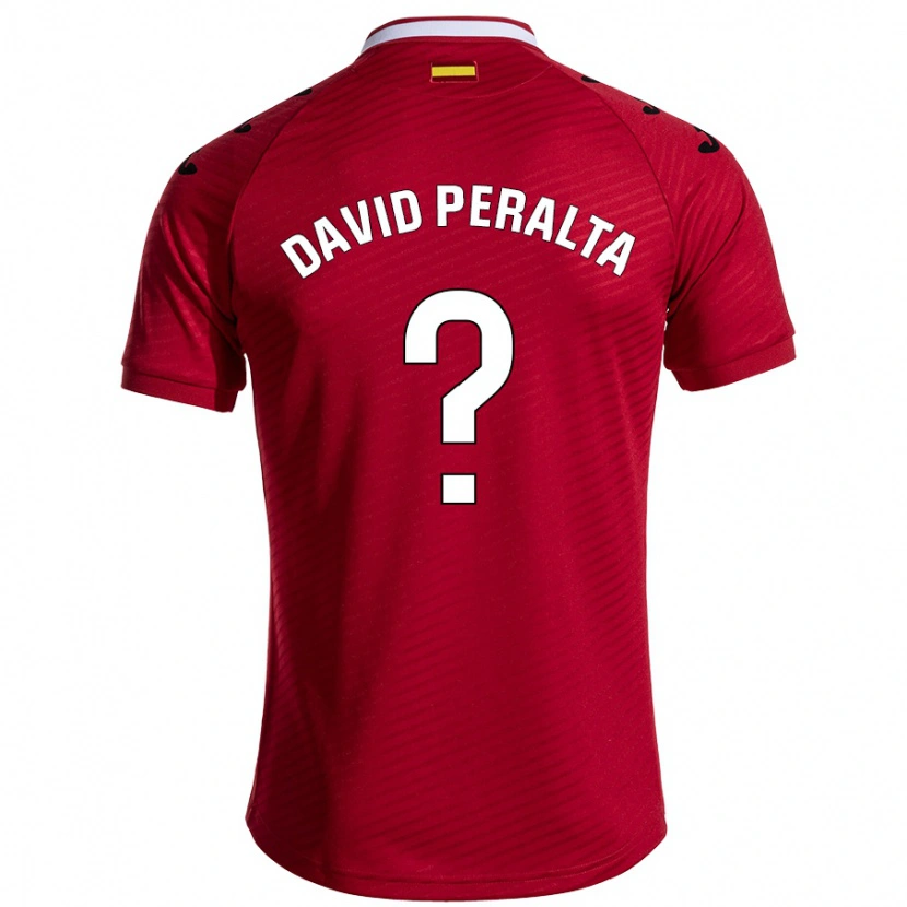 Danxen Kinderen Juan David Peralta #0 Donkerrood Uitshirt Uittenue 2024/25 T-Shirt