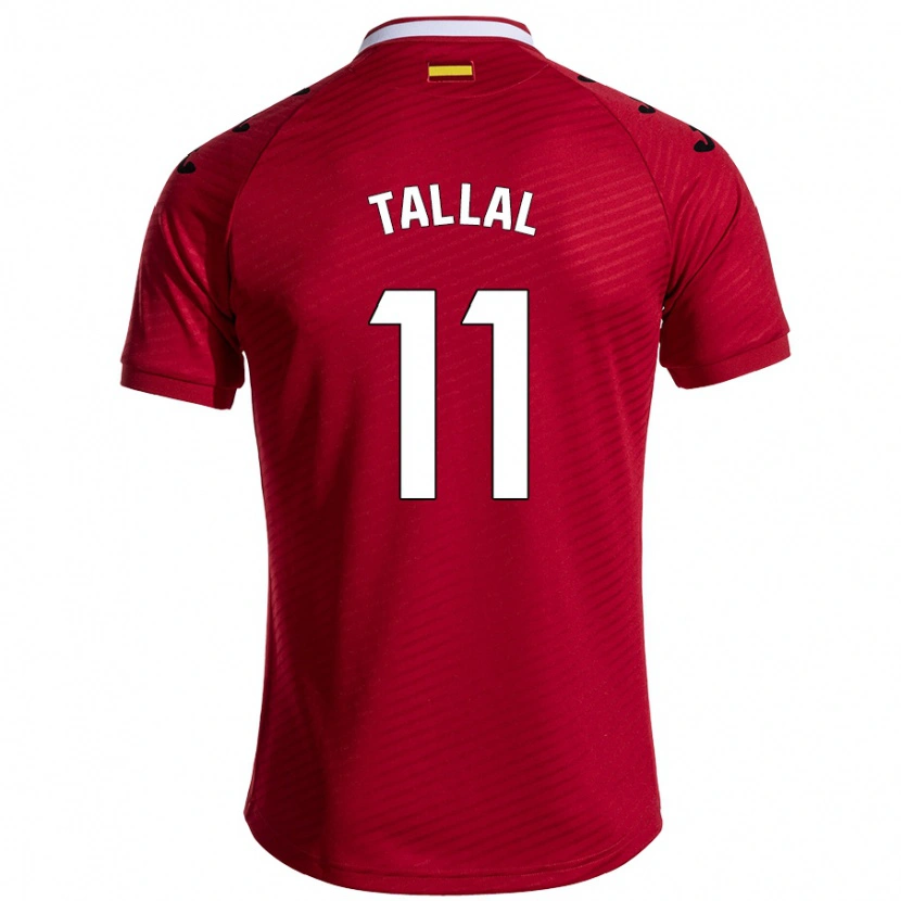 Danxen Kinderen Yassin Tallal #11 Donkerrood Uitshirt Uittenue 2024/25 T-Shirt