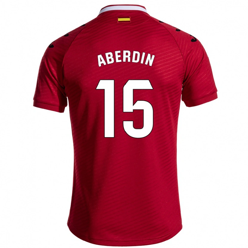 Danxen Kinderen Nabil Aberdin #15 Donkerrood Uitshirt Uittenue 2024/25 T-Shirt