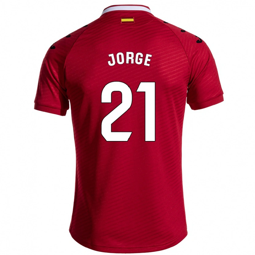 Danxen Kinderen Jeremy Jorge #21 Donkerrood Uitshirt Uittenue 2024/25 T-Shirt