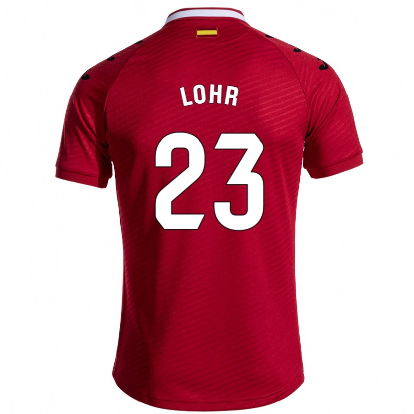 Danxen Kinderen Luca Lohr #23 Donkerrood Uitshirt Uittenue 2024/25 T-Shirt