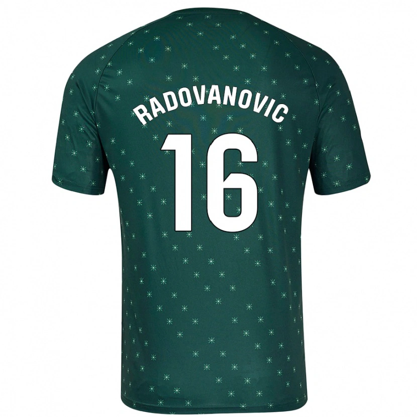 Danxen Kinderen Aleksandar Radovanovic #16 Donkergroen Uitshirt Uittenue 2024/25 T-Shirt