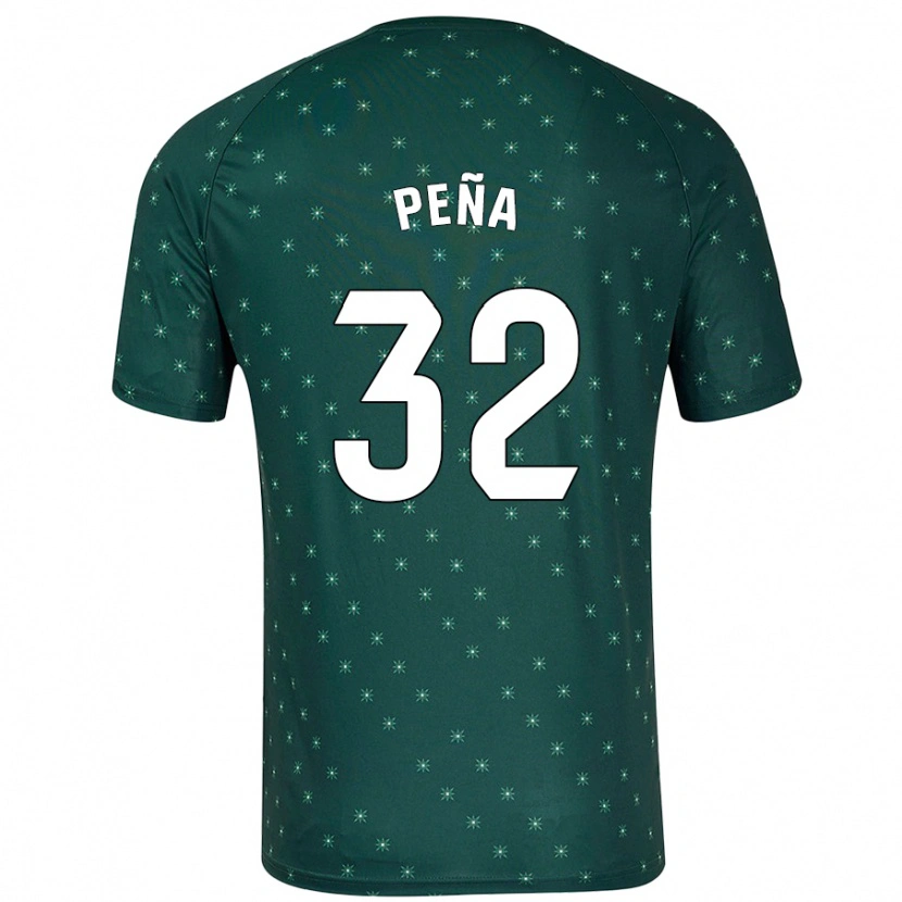 Danxen Kinderen Marcos Peña #32 Donkergroen Uitshirt Uittenue 2024/25 T-Shirt