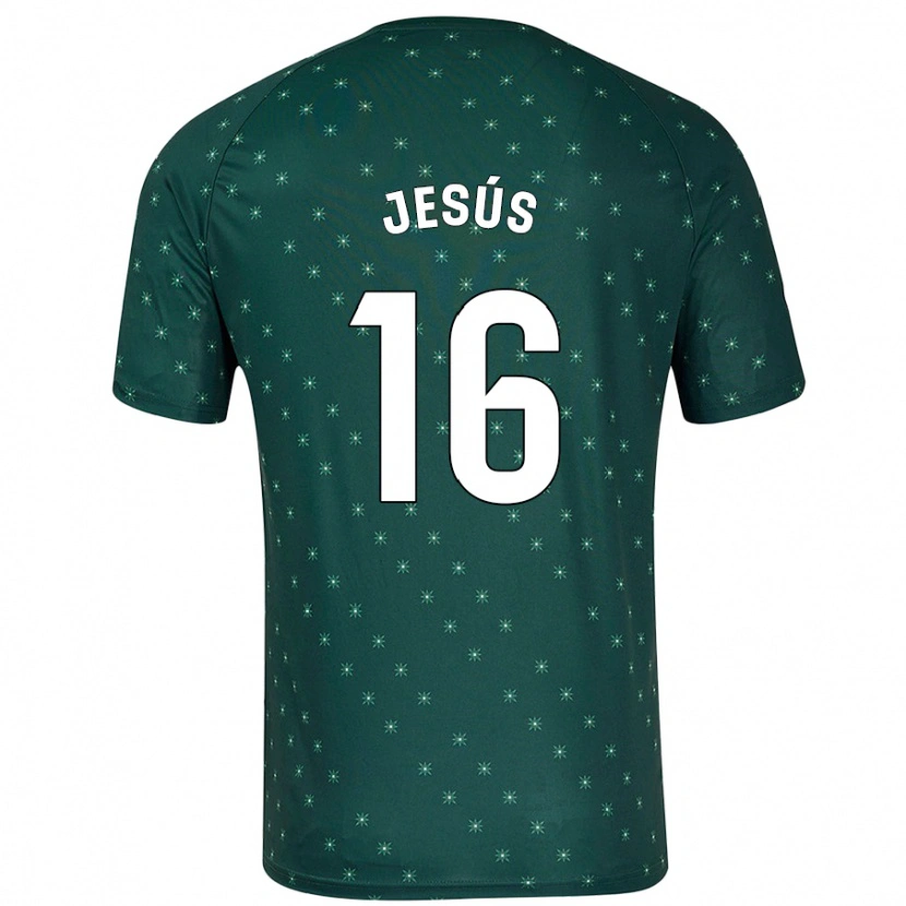 Danxen Kinderen Antonio Jesús #16 Donkergroen Uitshirt Uittenue 2024/25 T-Shirt