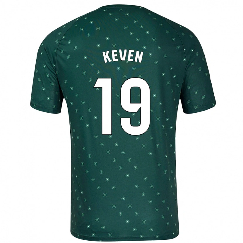 Danxen Kinderen Keven #19 Donkergroen Uitshirt Uittenue 2024/25 T-Shirt