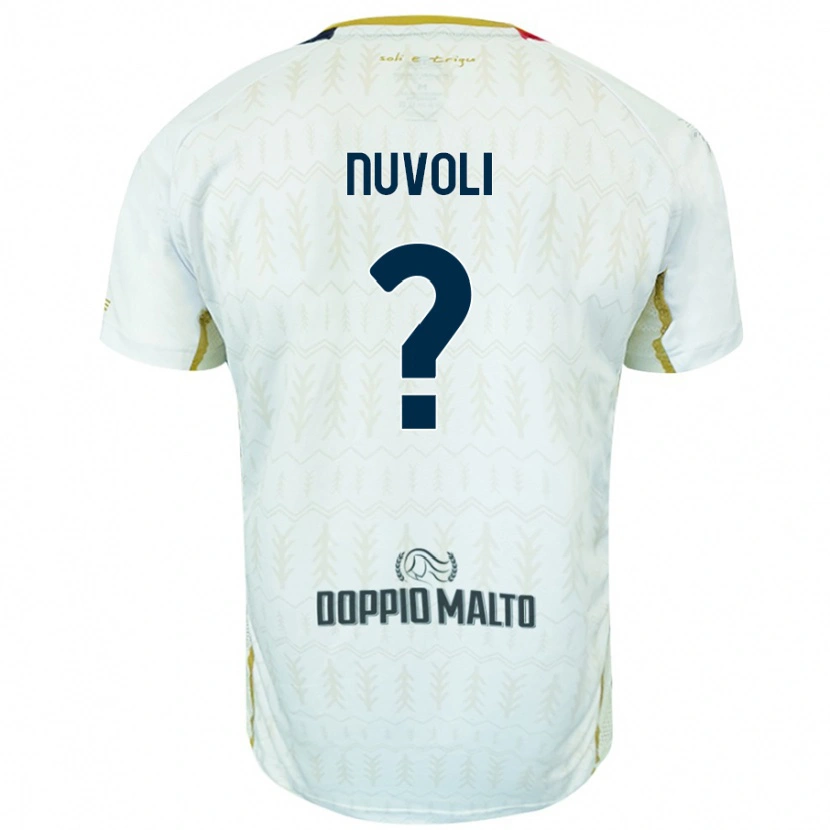 Danxen Kinderen Matteo Nuvoli #0 Wit Uitshirt Uittenue 2024/25 T-Shirt