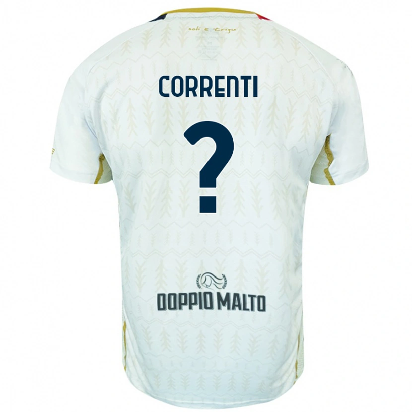 Danxen Kinderen Gabriele Correnti #0 Wit Uitshirt Uittenue 2024/25 T-Shirt