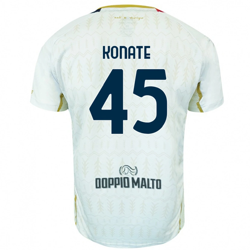 Danxen Kinderen Ismael Konate #45 Wit Uitshirt Uittenue 2024/25 T-Shirt