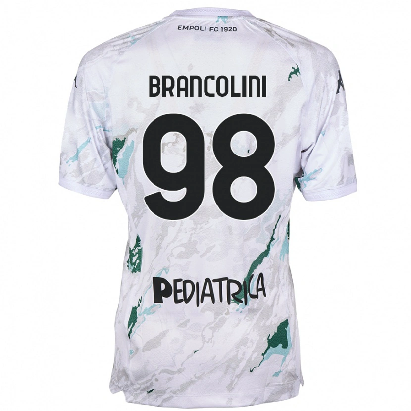 Danxen Kinderen Federico Brancolini #98 Grijs Uitshirt Uittenue 2024/25 T-Shirt