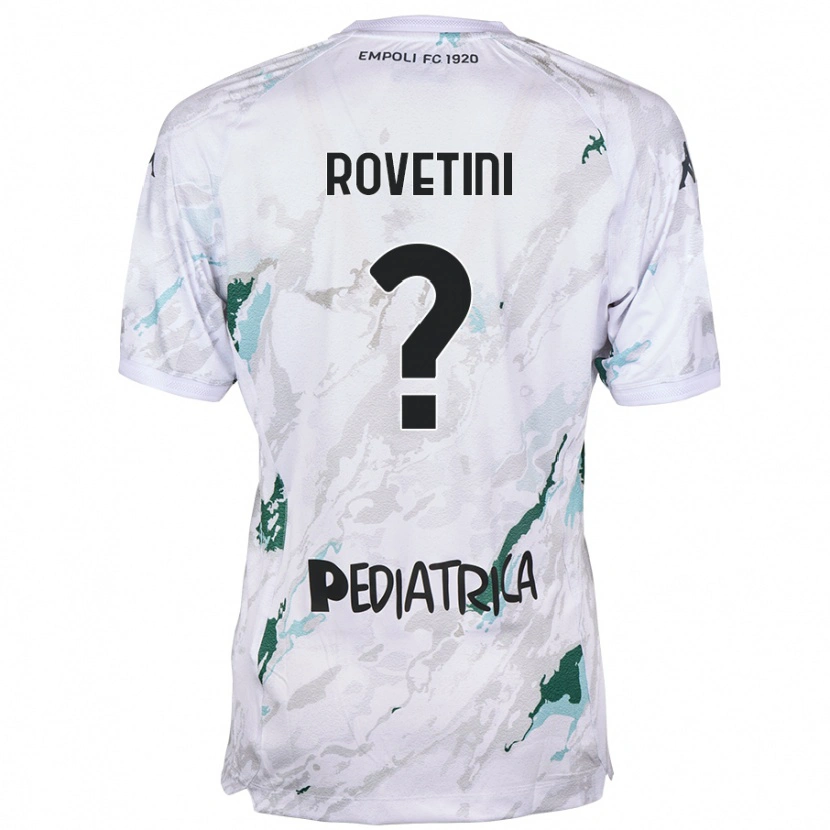 Danxen Kinderen Alessandro Rovetini #0 Grijs Uitshirt Uittenue 2024/25 T-Shirt