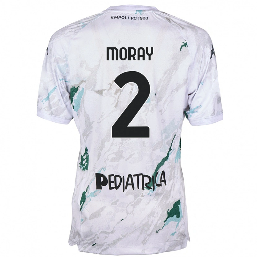 Danxen Kinderen Jeremy Moray #2 Grijs Uitshirt Uittenue 2024/25 T-Shirt