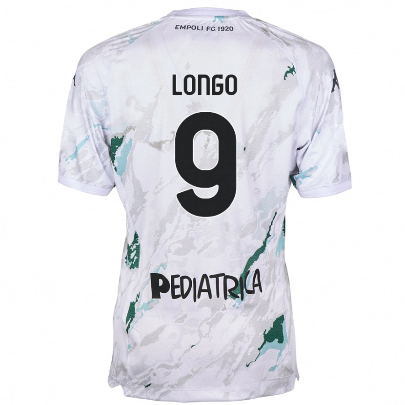 Danxen Kinderen Mattia Longo #9 Grijs Uitshirt Uittenue 2024/25 T-Shirt