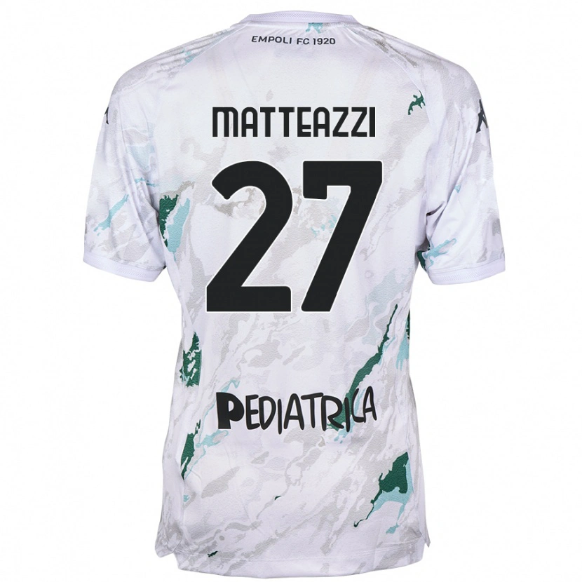 Danxen Kinderen Ernesto Matteazzi #27 Grijs Uitshirt Uittenue 2024/25 T-Shirt