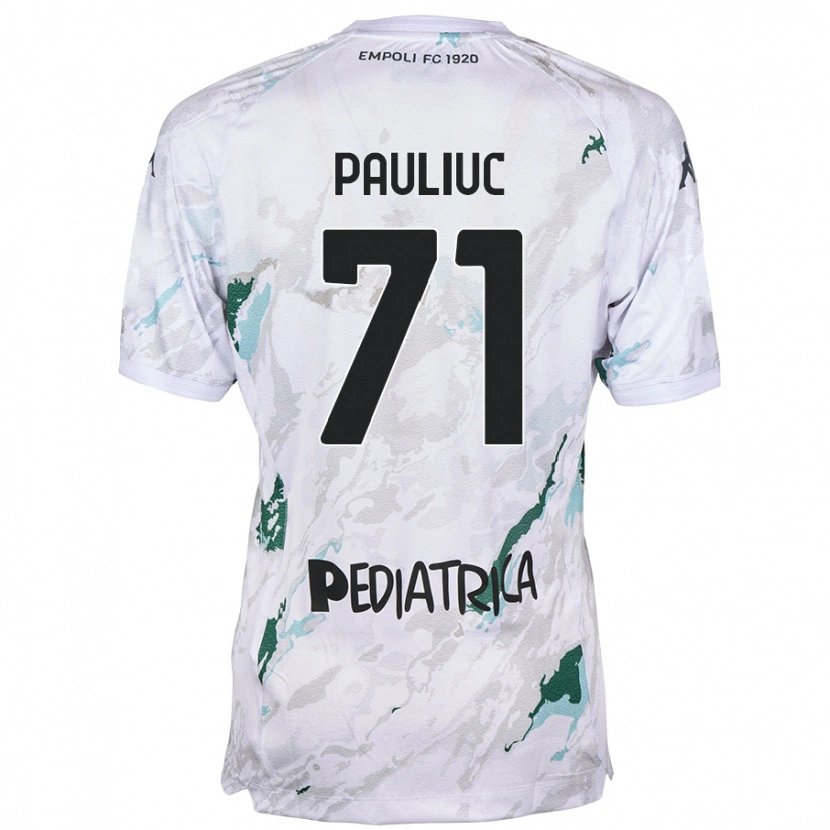 Danxen Kinderen Nicolò Pauliuc #71 Grijs Uitshirt Uittenue 2024/25 T-Shirt