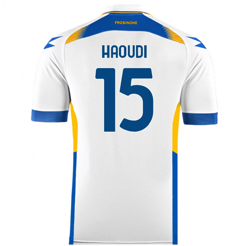 Danxen Kinderen Hamza Haoudi #15 Wit Uitshirt Uittenue 2024/25 T-Shirt