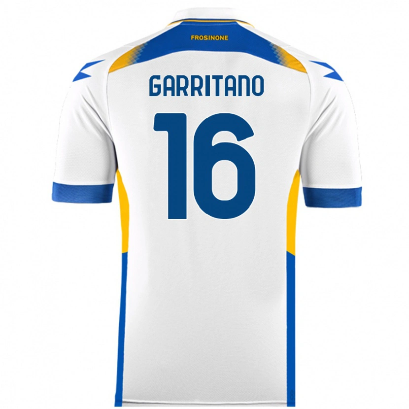 Danxen Kinderen Luca Garritano #16 Wit Uitshirt Uittenue 2024/25 T-Shirt