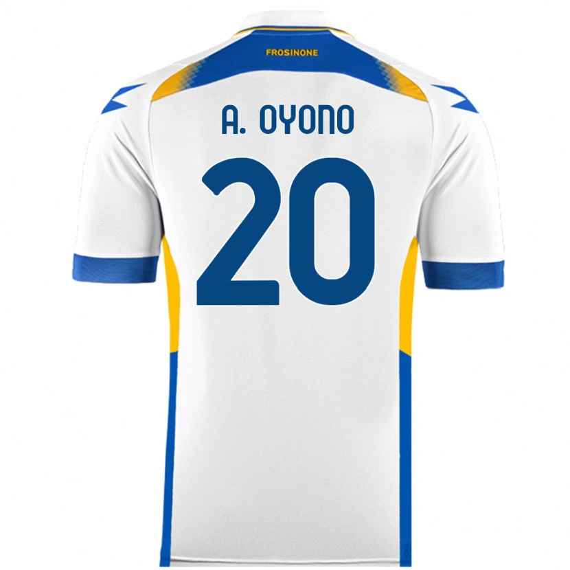 Danxen Kinderen Anthony Oyono #20 Wit Uitshirt Uittenue 2024/25 T-Shirt