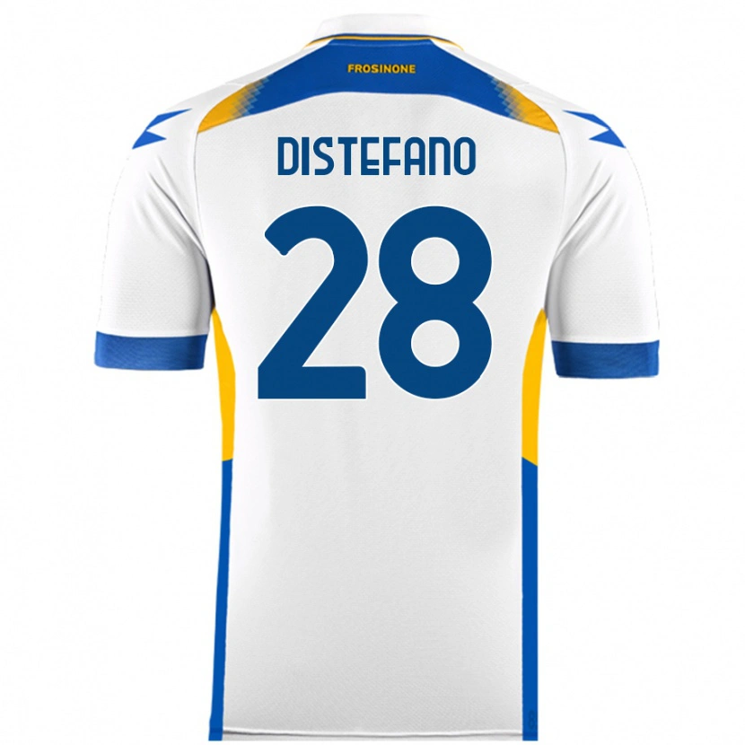 Danxen Kinderen Filippo Distefano #28 Wit Uitshirt Uittenue 2024/25 T-Shirt