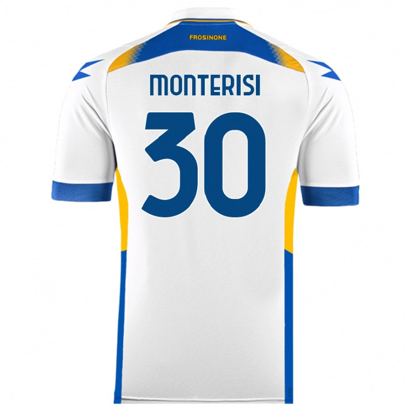 Danxen Kinderen Ilario Monterisi #30 Wit Uitshirt Uittenue 2024/25 T-Shirt