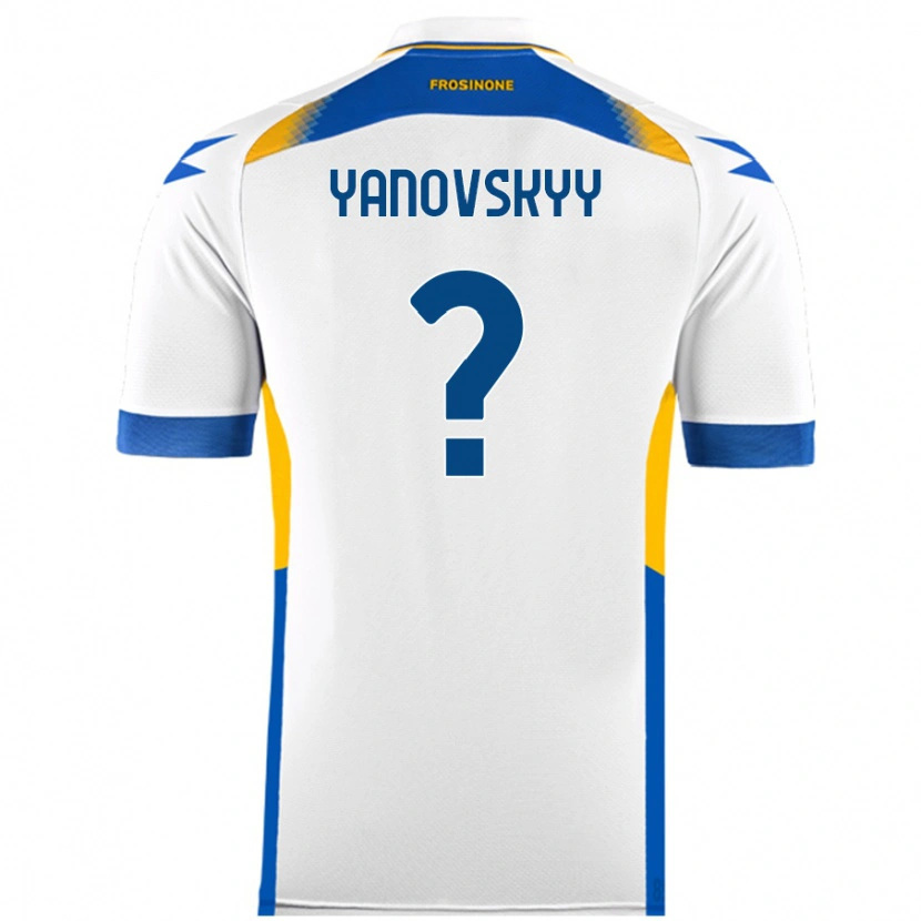 Danxen Kinderen Riccardo Yanovskyy #0 Wit Uitshirt Uittenue 2024/25 T-Shirt