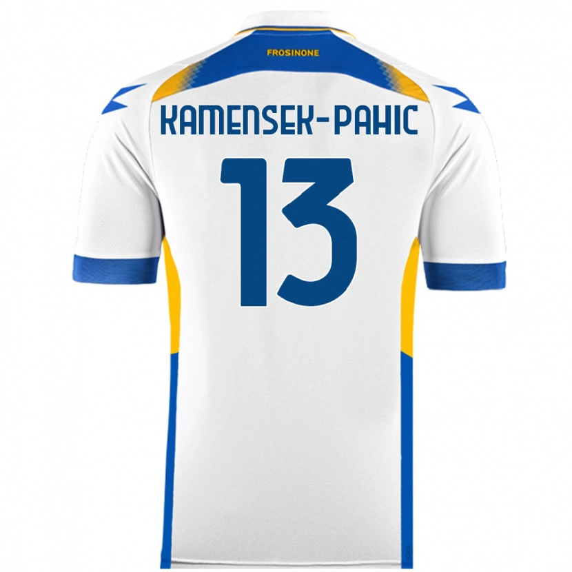 Danxen Kinderen Matjaz Kamensek-Pahic #13 Wit Uitshirt Uittenue 2024/25 T-Shirt