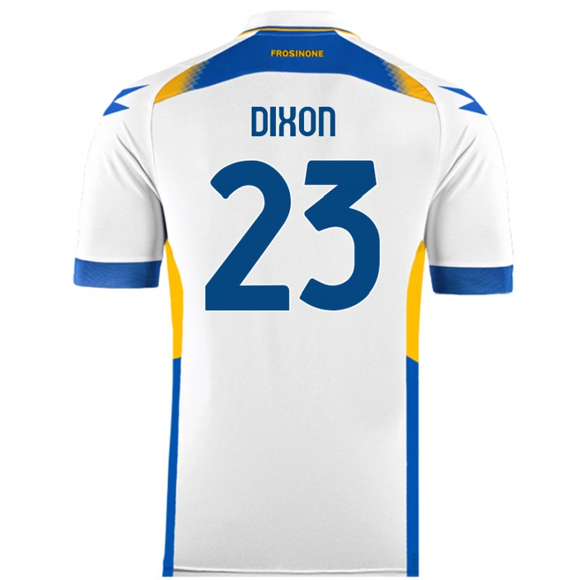 Danxen Kinderen Damar Dixon #23 Wit Uitshirt Uittenue 2024/25 T-Shirt