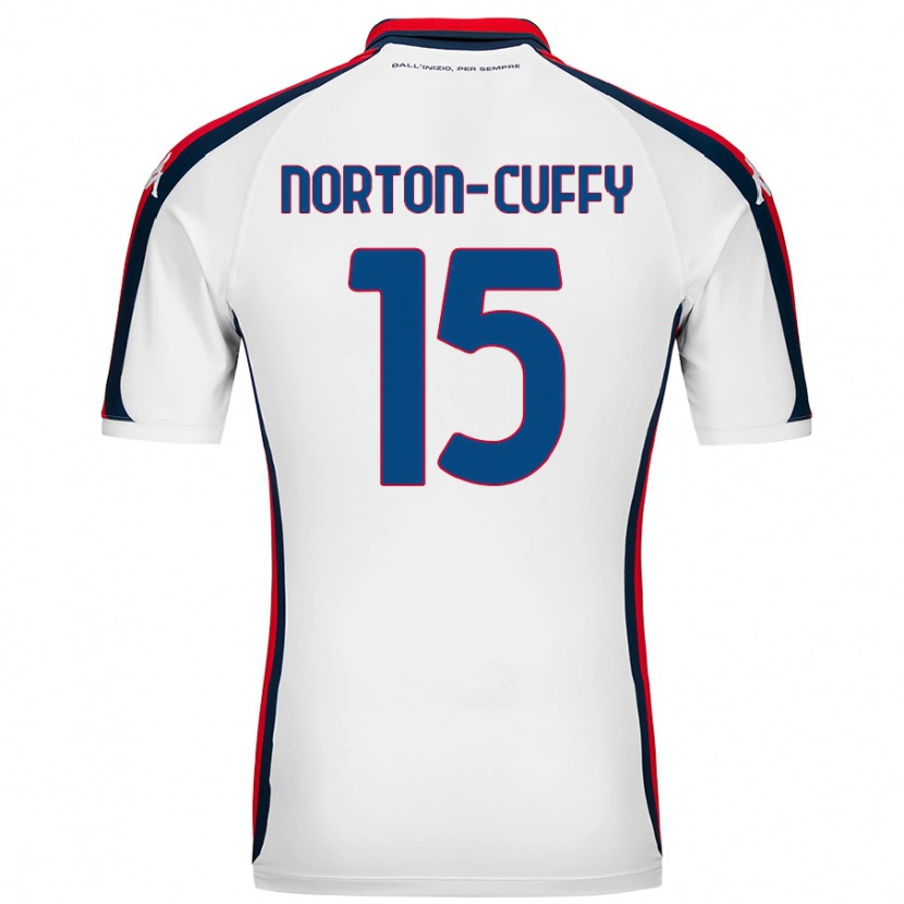 Danxen Kinderen Brooke Norton-Cuffy #15 Wit Uitshirt Uittenue 2024/25 T-Shirt