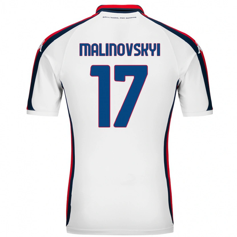 Danxen Kinderen Ruslan Malinovskyi #17 Wit Uitshirt Uittenue 2024/25 T-Shirt