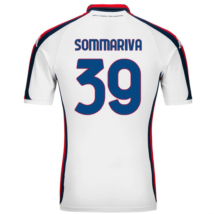 Danxen Kinderen Daniele Sommariva #39 Wit Uitshirt Uittenue 2024/25 T-Shirt