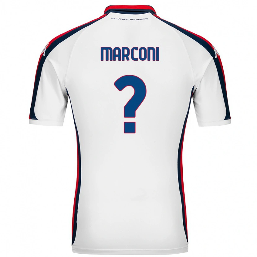 Danxen Kinderen Alessio Marconi #0 Wit Uitshirt Uittenue 2024/25 T-Shirt