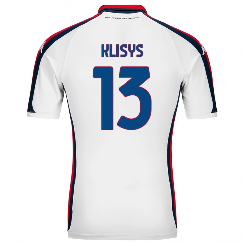 Danxen Kinderen Lukas Klisys #13 Wit Uitshirt Uittenue 2024/25 T-Shirt