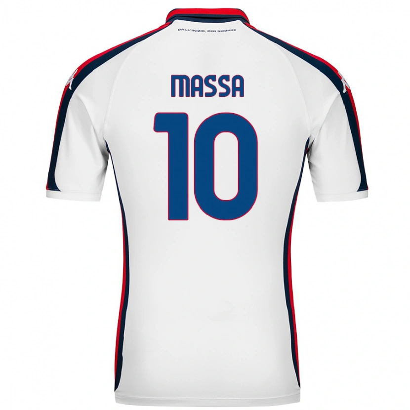 Danxen Kinderen Alessandra Massa #10 Wit Uitshirt Uittenue 2024/25 T-Shirt