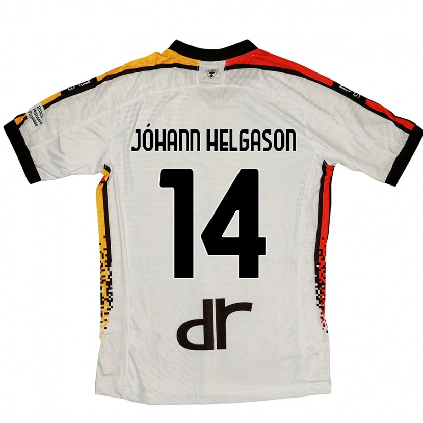 Danxen Kinderen Thórir Jóhann Helgason #14 Wit Zwart Uitshirt Uittenue 2024/25 T-Shirt