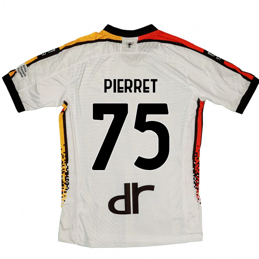 Danxen Kinderen Balthazar Pierret #75 Wit Zwart Uitshirt Uittenue 2024/25 T-Shirt