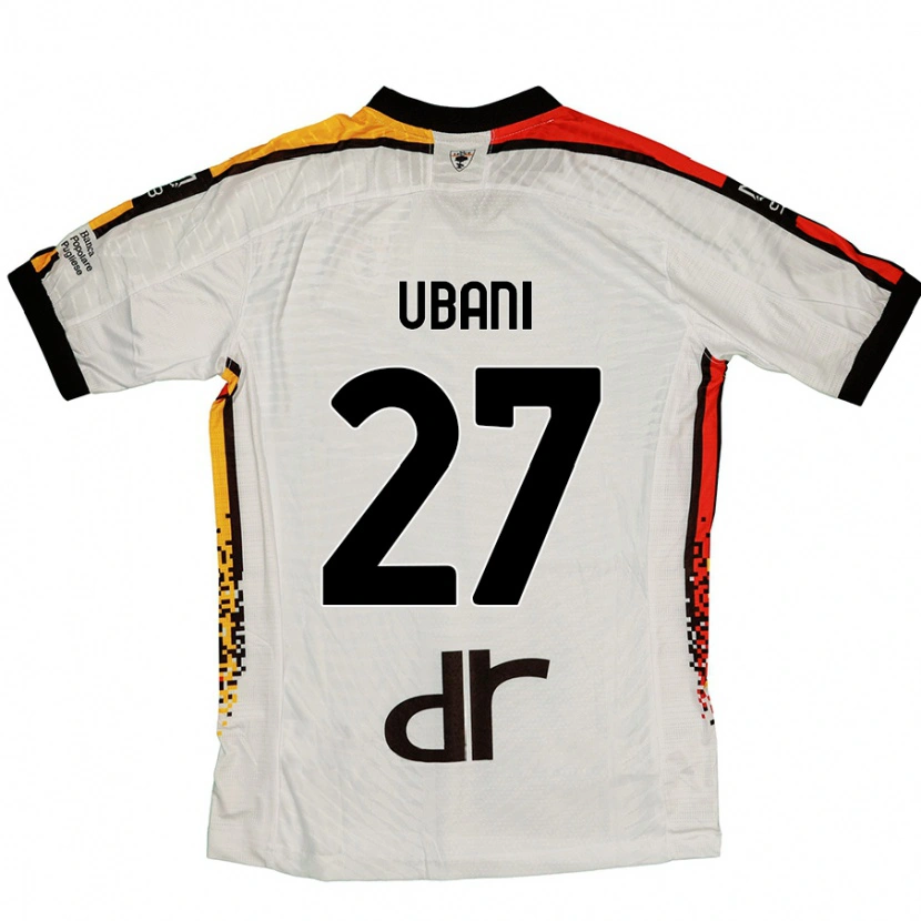 Danxen Kinderen Marlon Ubani #27 Wit Zwart Uitshirt Uittenue 2024/25 T-Shirt