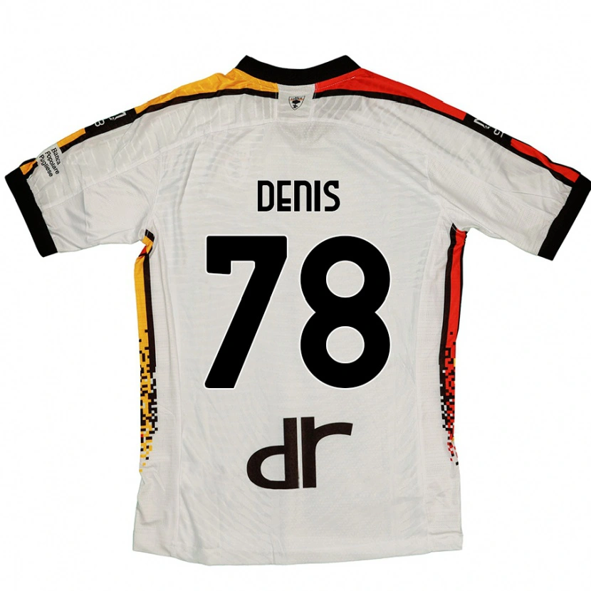 Danxen Kinderen Max Denis #78 Wit Zwart Uitshirt Uittenue 2024/25 T-Shirt