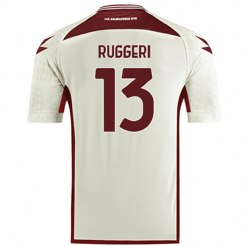 Danxen Kinderen Fabio Ruggeri #13 Crèmekleur Uitshirt Uittenue 2024/25 T-Shirt