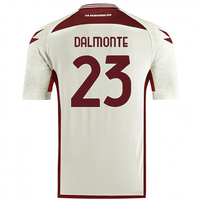 Danxen Kinderen Nicola Dalmonte #23 Crèmekleur Uitshirt Uittenue 2024/25 T-Shirt