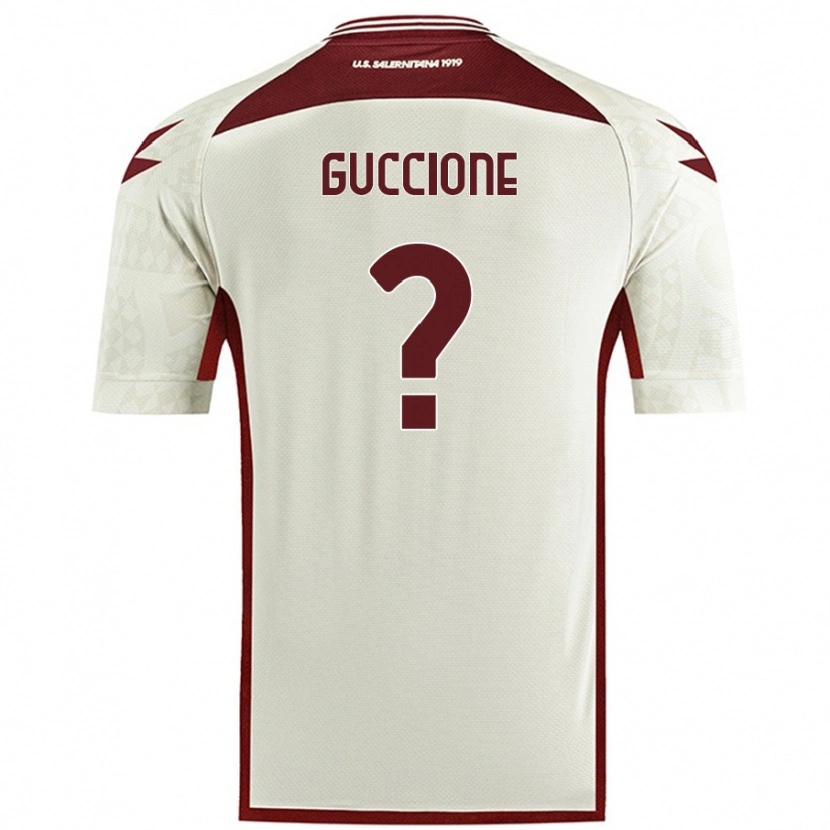 Danxen Kinderen Niccolò Guccione #0 Crèmekleur Uitshirt Uittenue 2024/25 T-Shirt