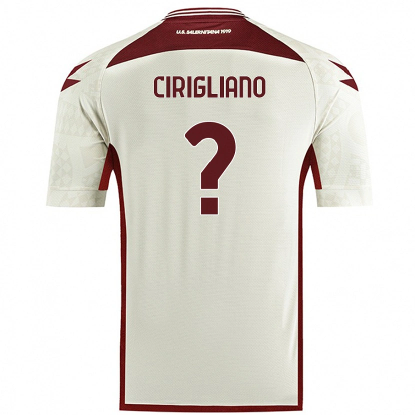 Danxen Kinderen Giulio Cirigliano #0 Crèmekleur Uitshirt Uittenue 2024/25 T-Shirt