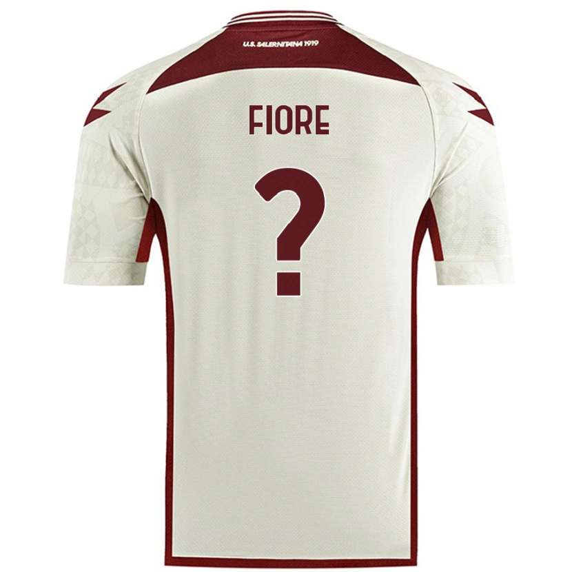 Danxen Kinderen Andrea Fiore #0 Crèmekleur Uitshirt Uittenue 2024/25 T-Shirt