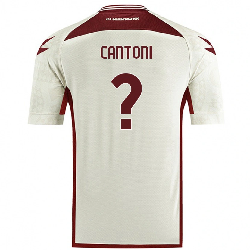 Danxen Kinderen Simone Cantoni #0 Crèmekleur Uitshirt Uittenue 2024/25 T-Shirt