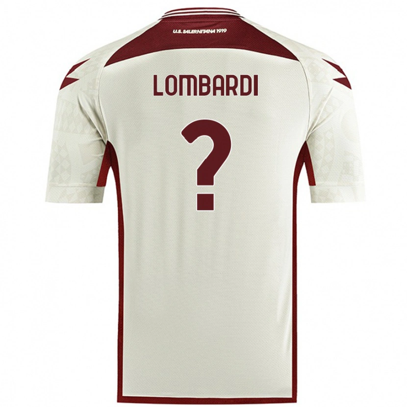 Danxen Kinderen Lorenzo Lombardi #0 Crèmekleur Uitshirt Uittenue 2024/25 T-Shirt