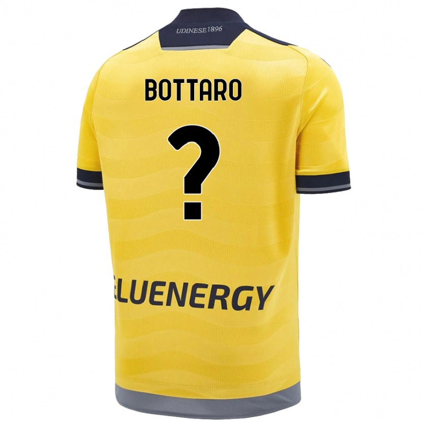 Danxen Kinderen Leonardo Bottaro #0 Goud Uitshirt Uittenue 2024/25 T-Shirt