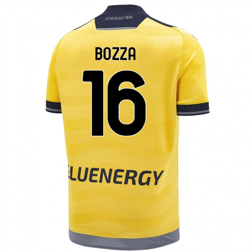 Danxen Kinderen Mattia Bozza #16 Goud Uitshirt Uittenue 2024/25 T-Shirt