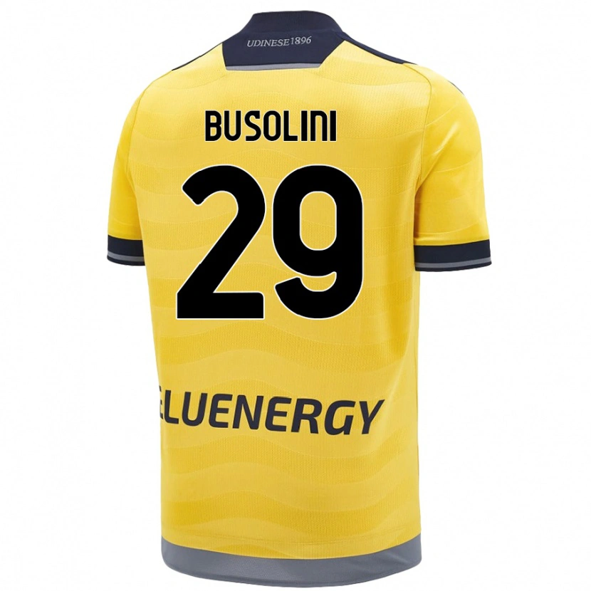 Danxen Kinderen Alessandro Busolini #29 Goud Uitshirt Uittenue 2024/25 T-Shirt