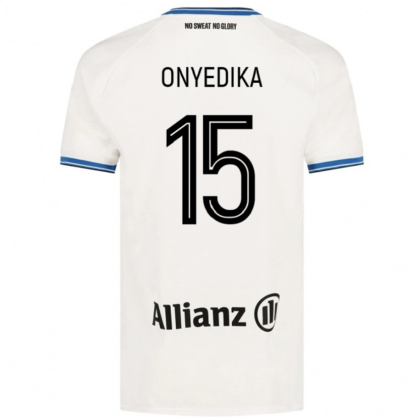 Danxen Kinderen Raphael Onyedika #15 Wit Uitshirt Uittenue 2024/25 T-Shirt