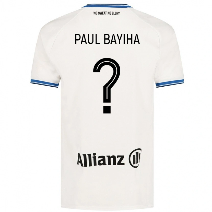 Danxen Kinderen Jean Paul Bayiha #0 Wit Uitshirt Uittenue 2024/25 T-Shirt