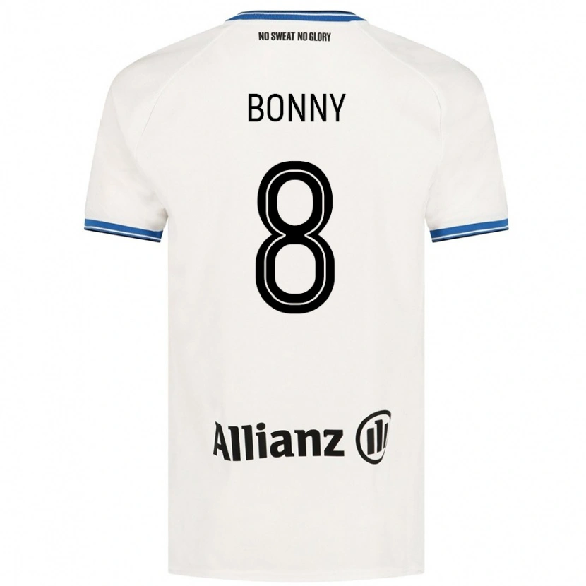 Danxen Kinderen Chionne Bonny #8 Wit Uitshirt Uittenue 2024/25 T-Shirt